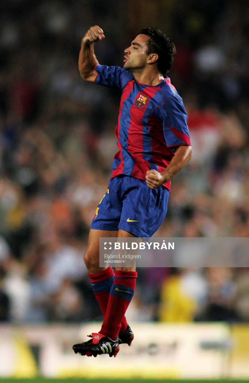 Xavi, Barcelona, jubel