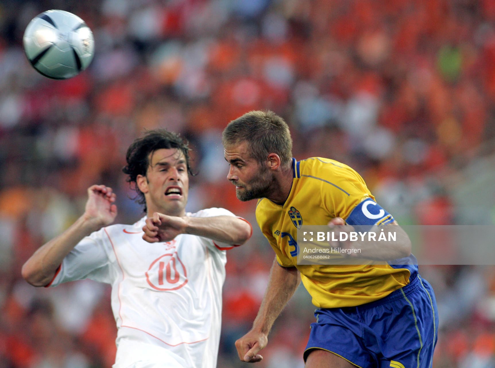 Olof Mellberg och Ruud Van Nistelrooy