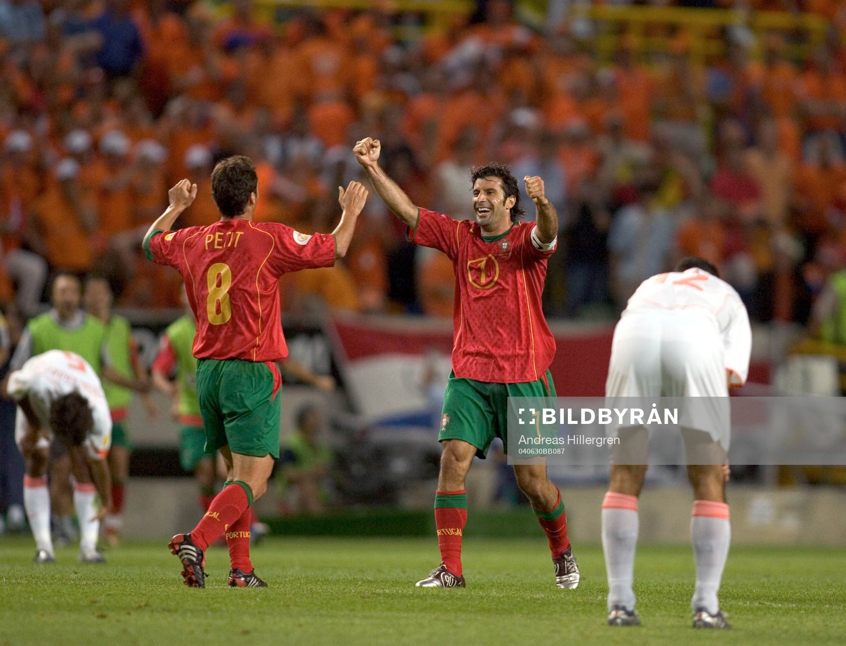  Jubel, Luis Figo och Petit.