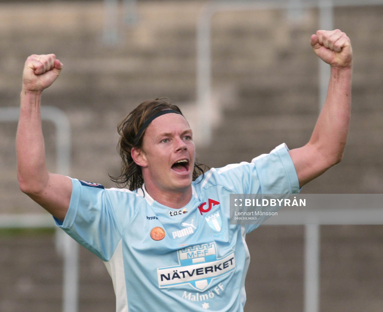 Segerskytten Andreas Yngvesson jublar