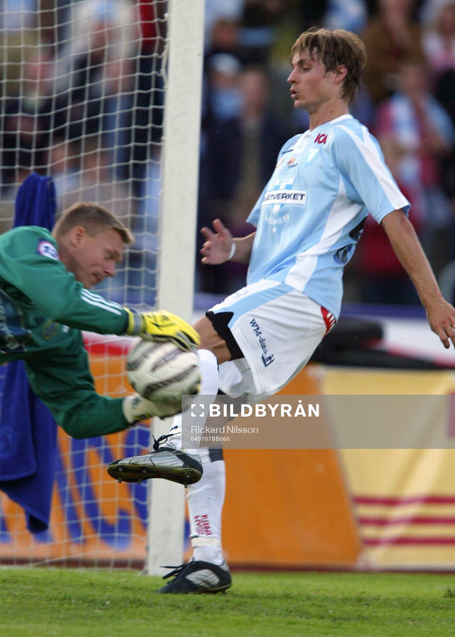Tobias Grahn, Malmö och Fredrik Sundfors, målvakt,