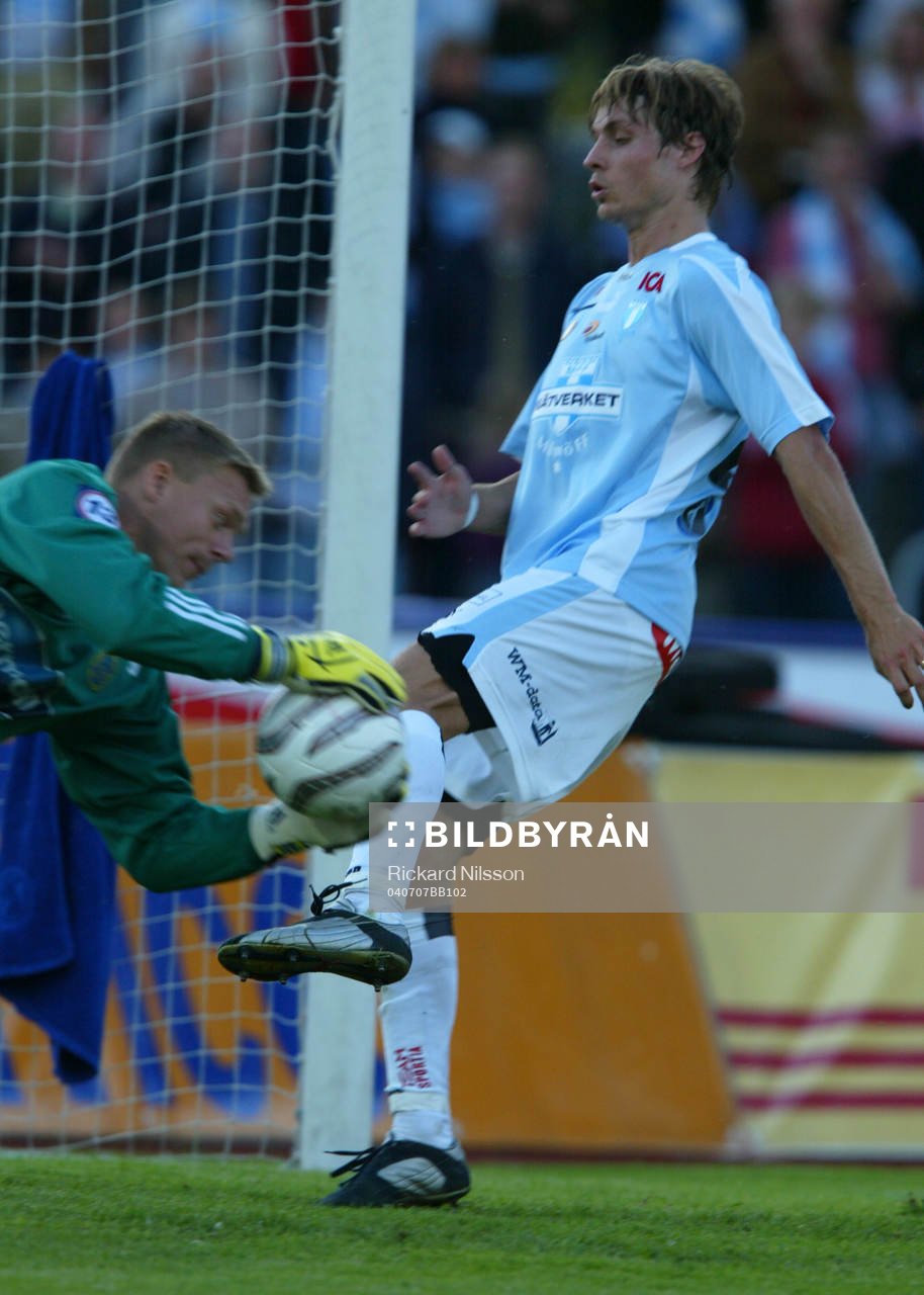 Tobias Grahn, Malmö och Fredrik Sundfors, målvakt,