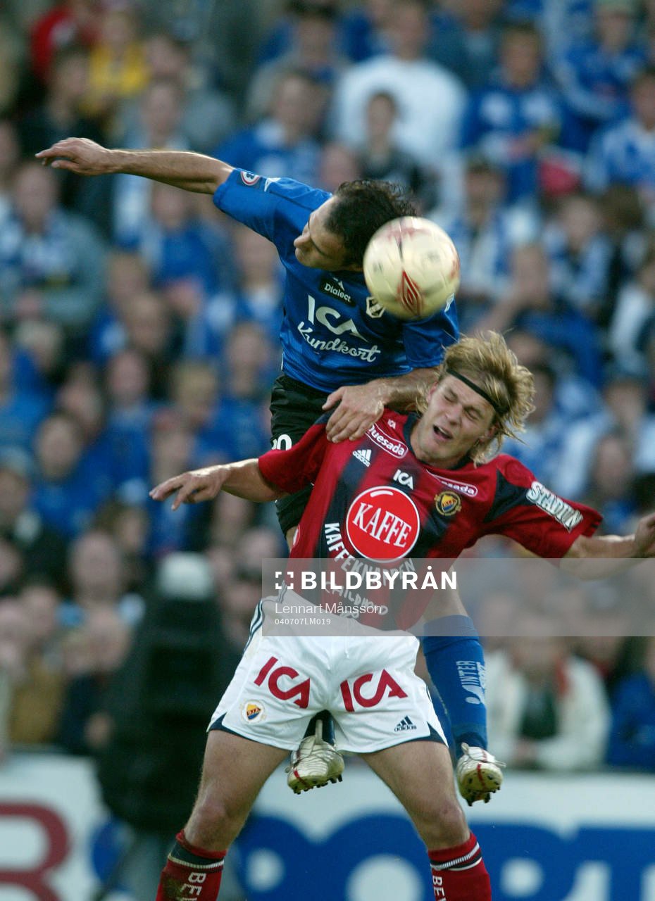  Sharbel Touma nickduellerar med Johan Arneng