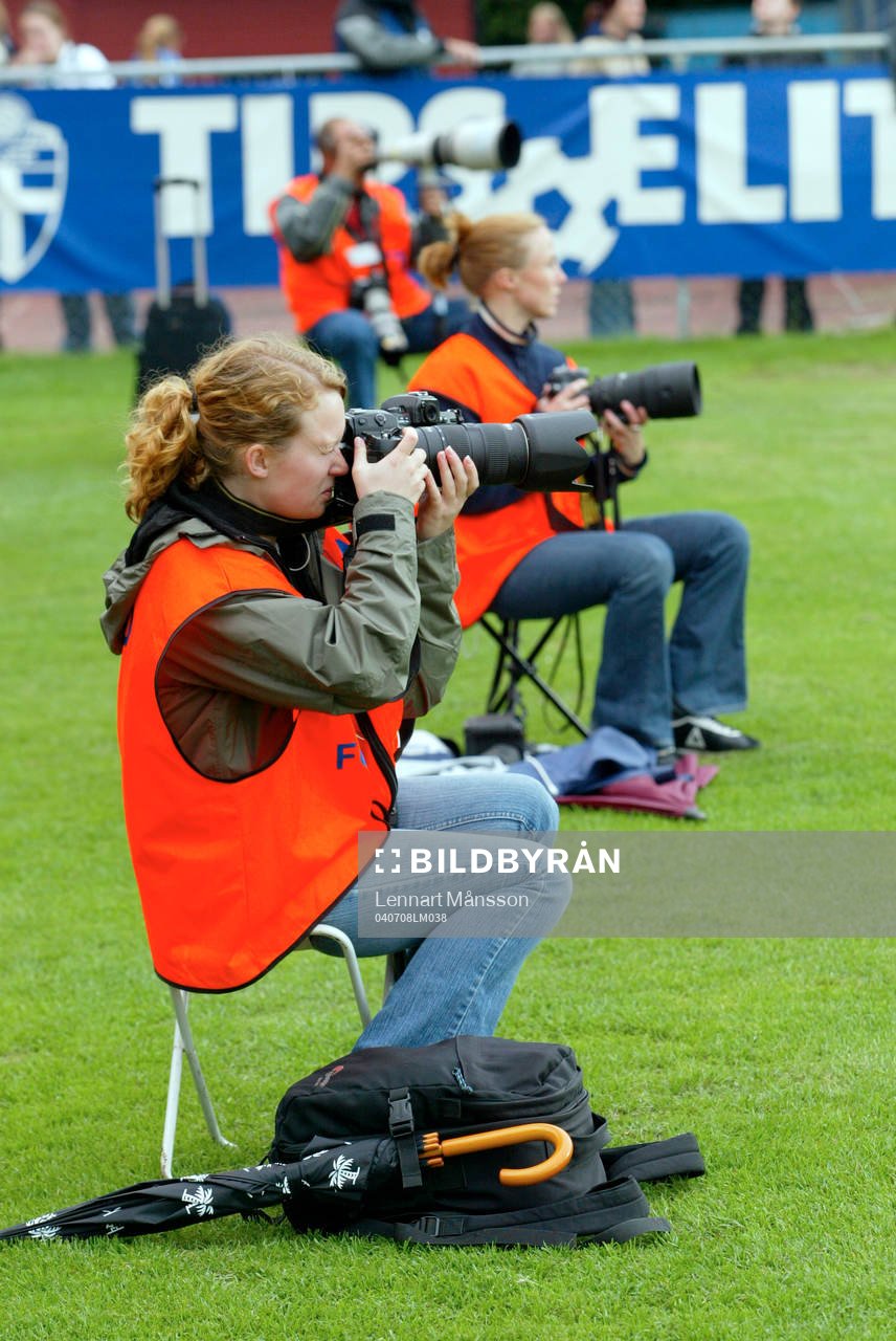 Fotograf, press, tjej