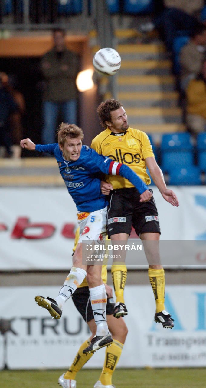 Peter Abelsson och Kristoffer Arvhage, nickduell