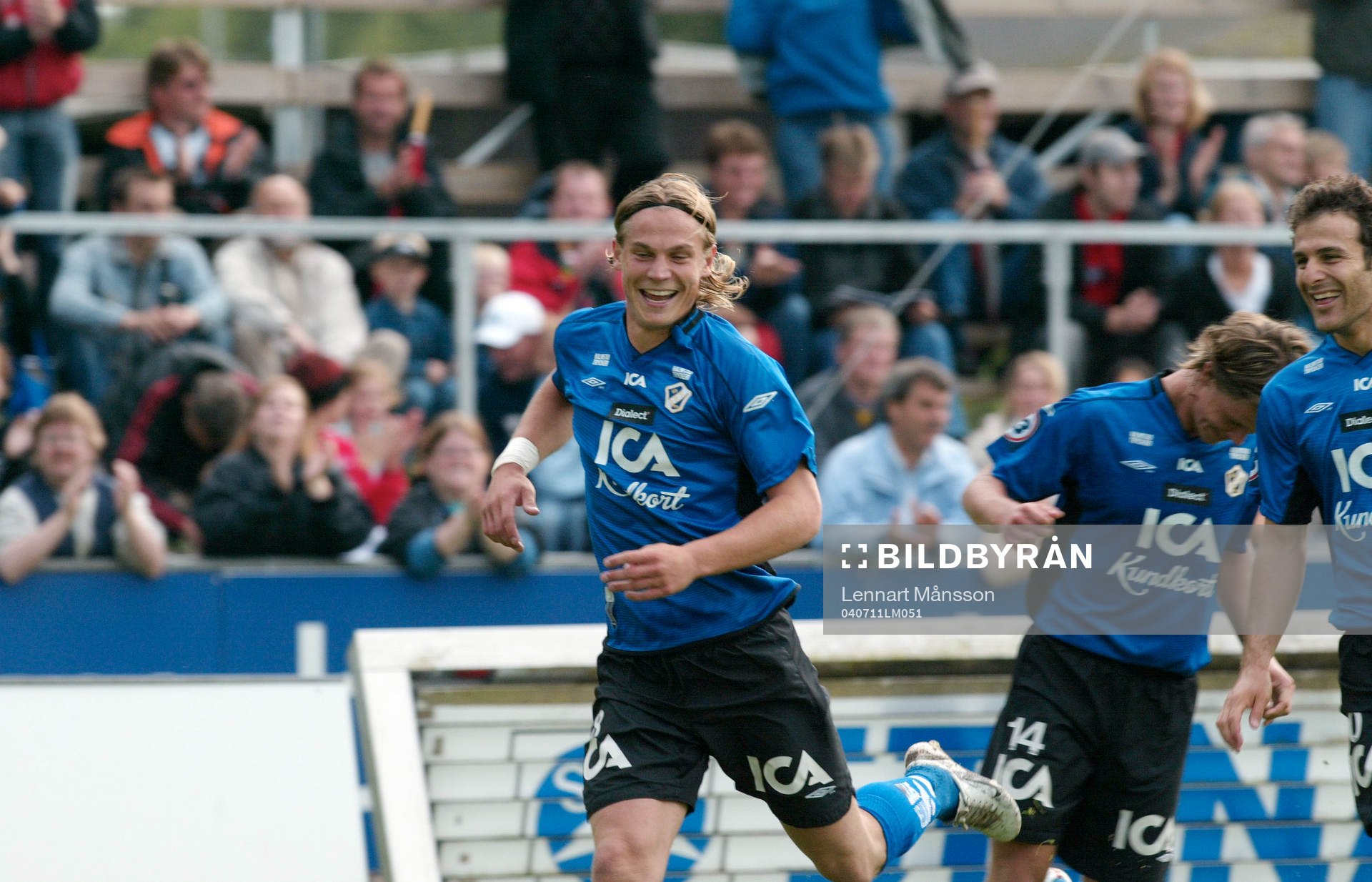  Markus Rosenberg, Halmstad. Glädje, jubel.