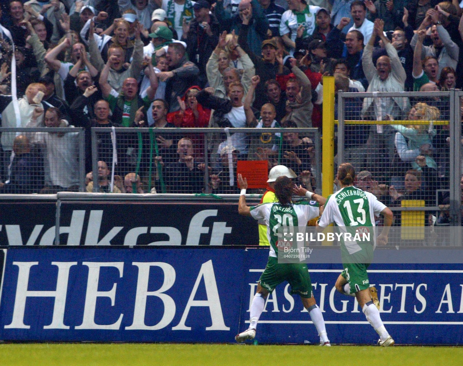 Publiken hyllar Björn Runström, Hammarby