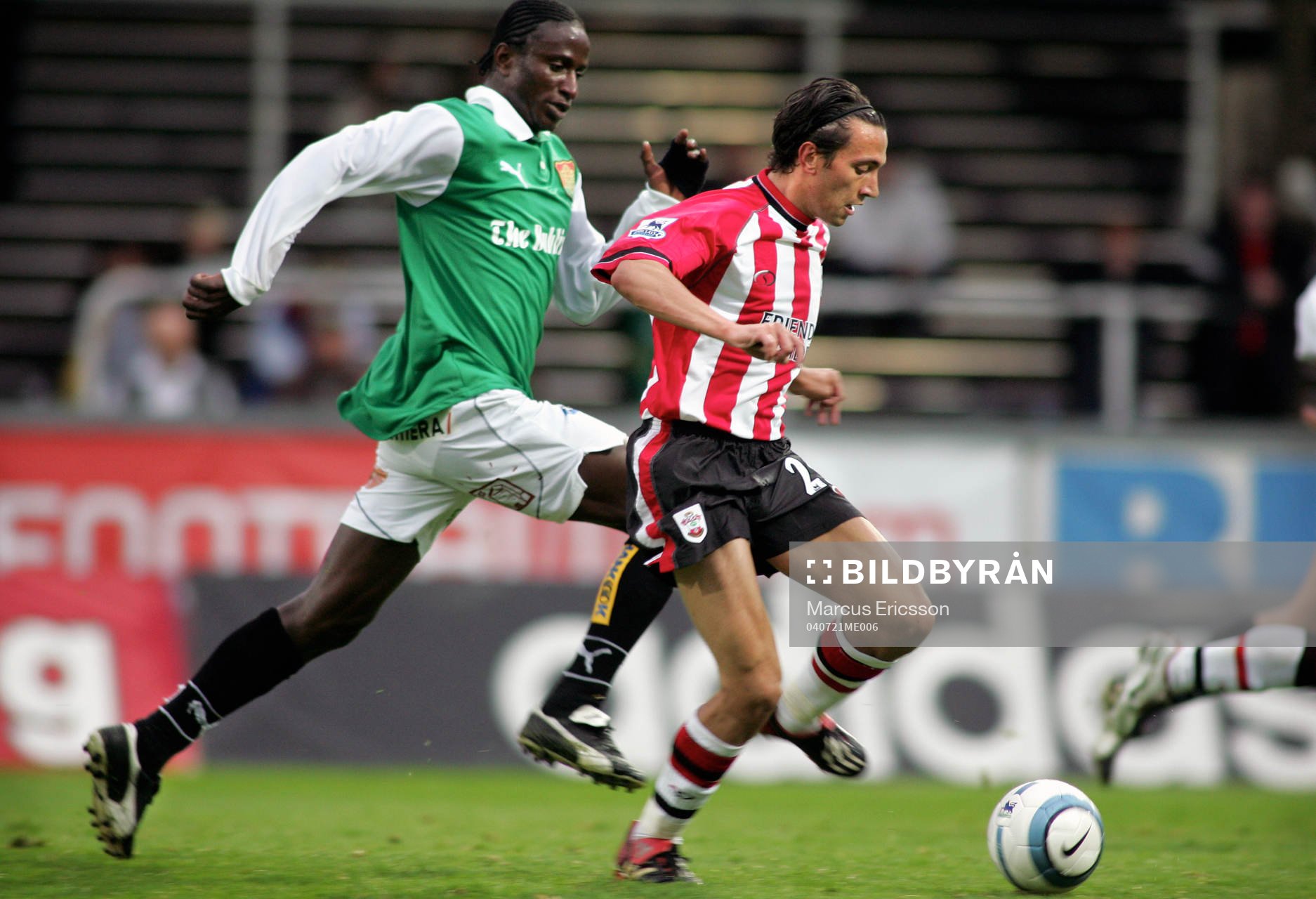 Fabrice Fernandes, Southampton och Edier Frejd, Örgryte