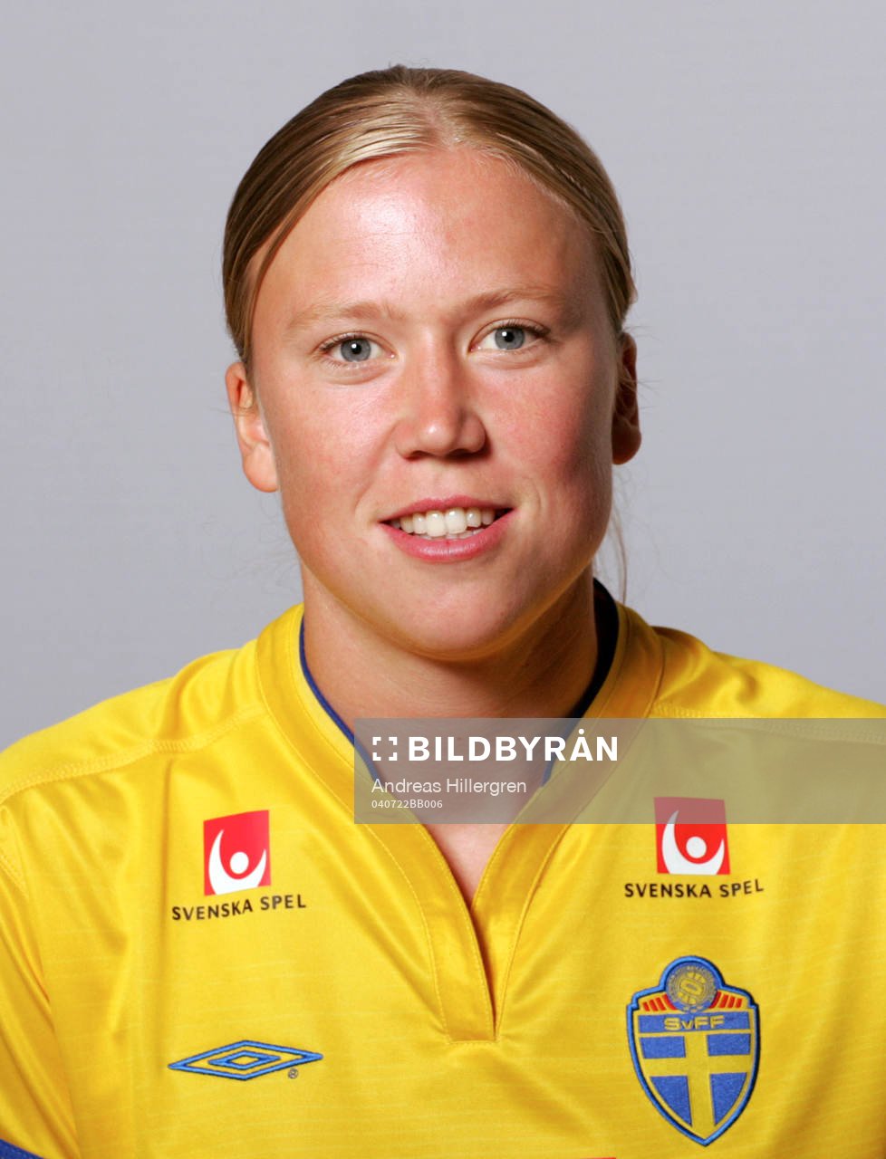 Fotboll, dam, Sverige, Porträtt, Sara Larsson