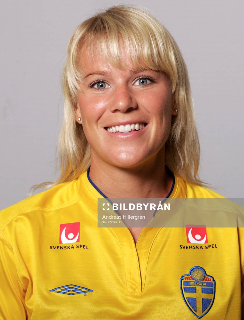 Fotboll, dam, Sverige, Porträtt, Anna Sjöström