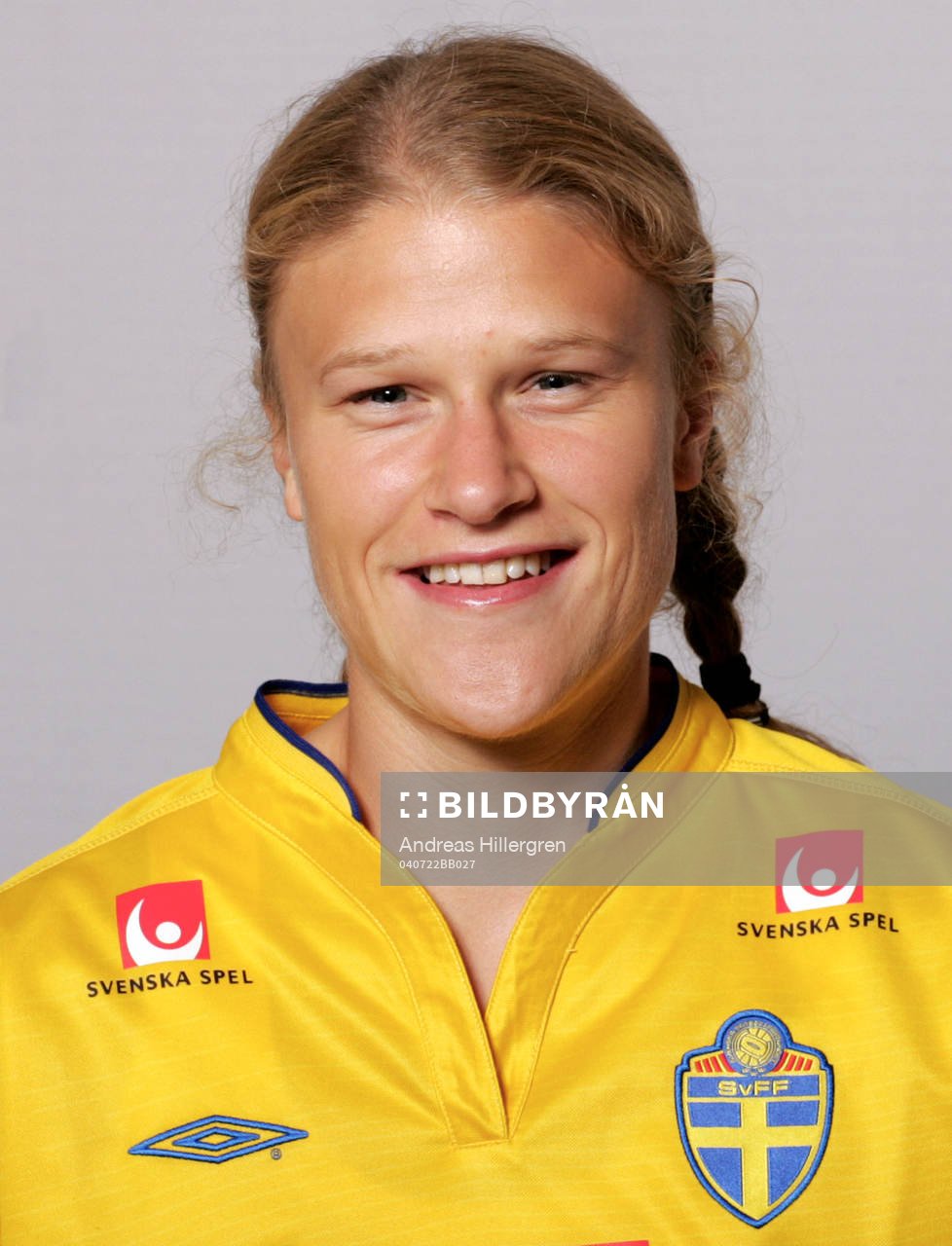 Fotboll, dam, Sverige, Porträtt, Frida Nordin