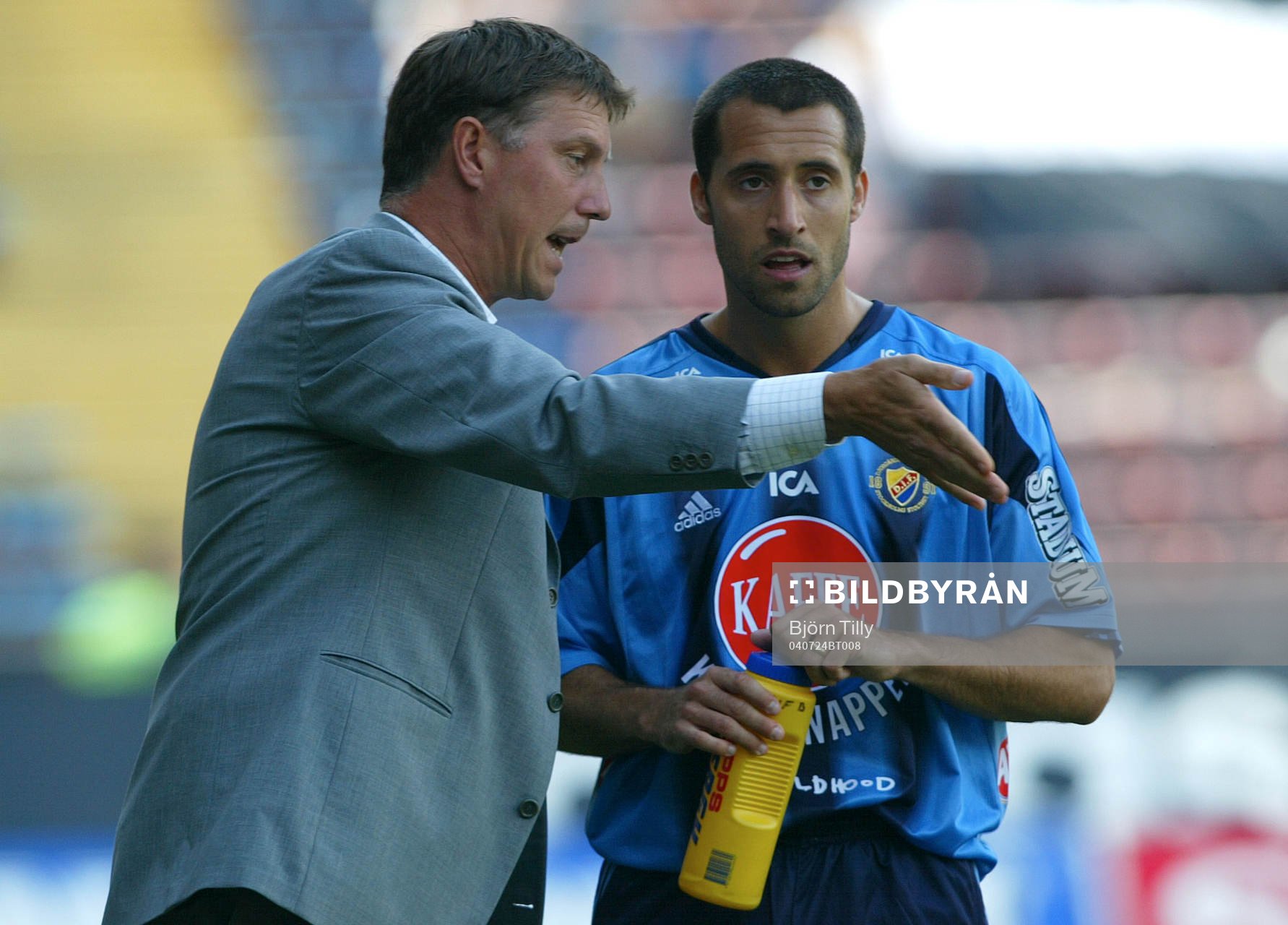 Kjell Jonevret, tränare och Matias Concha, Djurgården