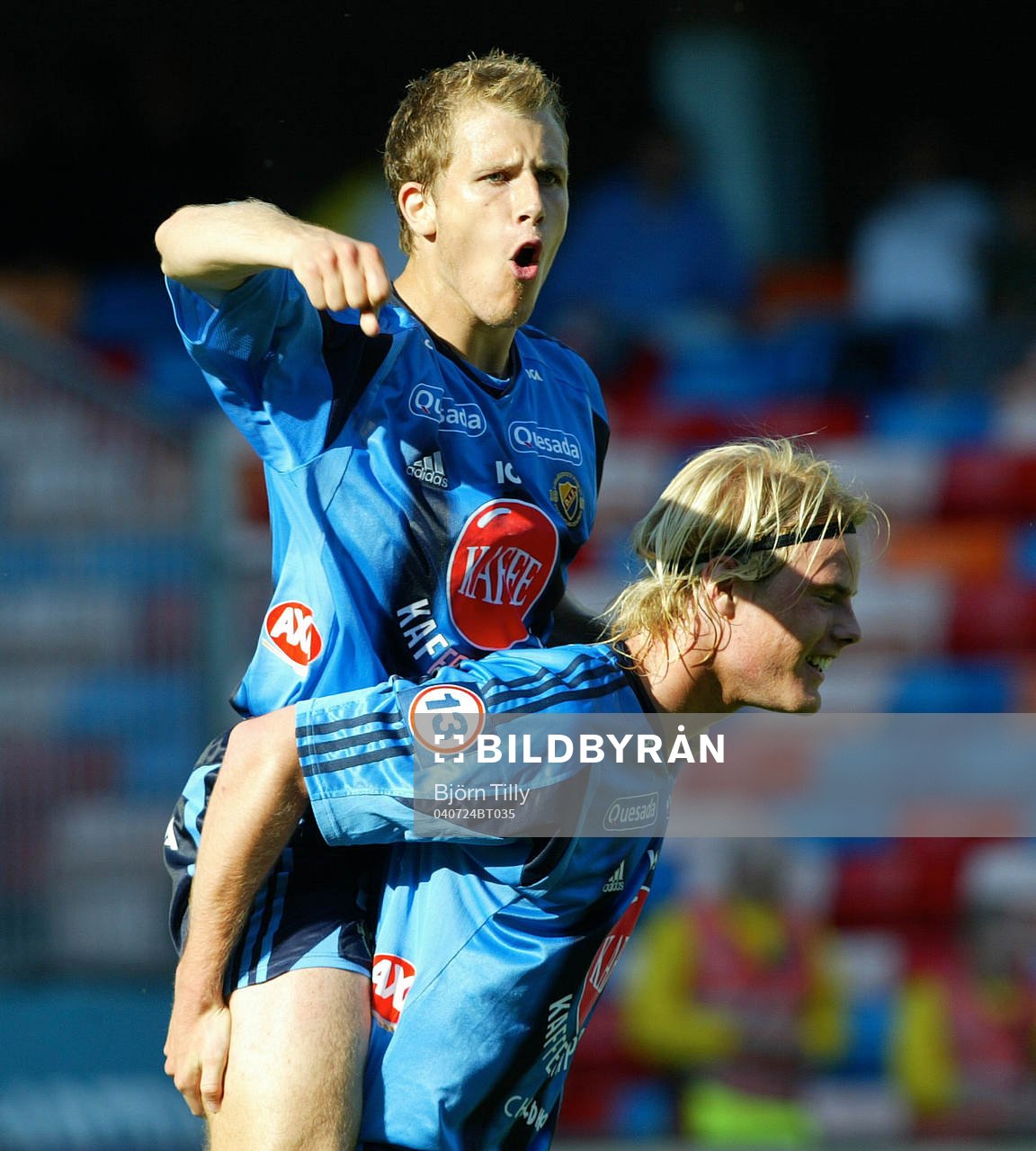 Tobias Hysén och Fredrik Stenman, Djurgården jublar