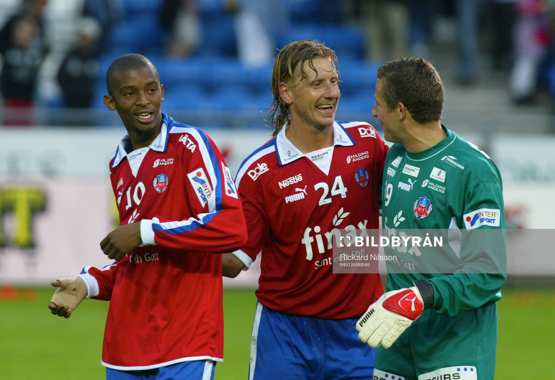 Thando Mngomeni, Jesper Jansson och Daniel Andersson,