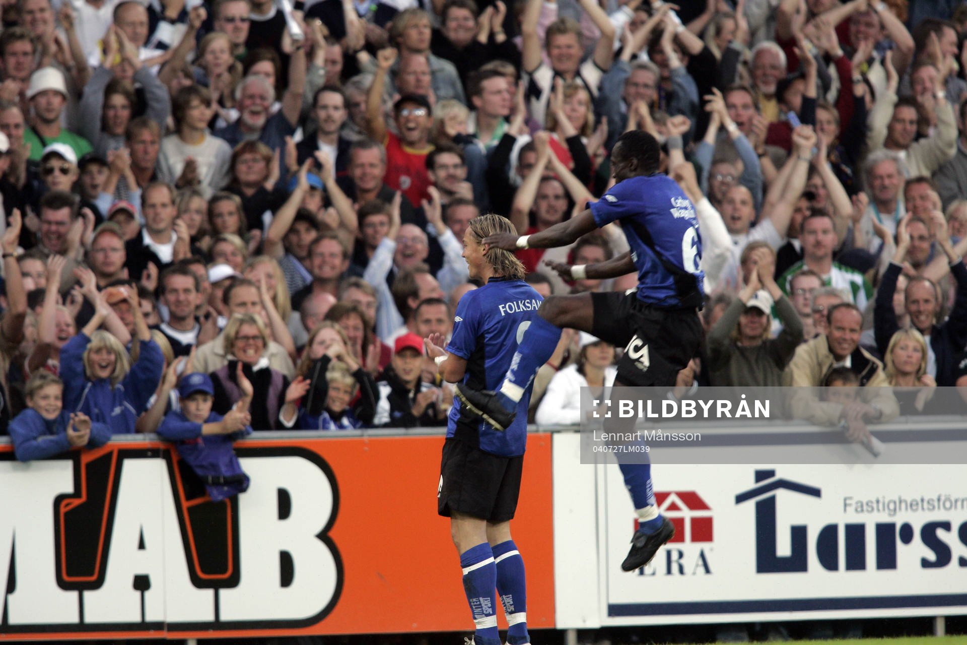 Markus Rosenberg och Yaw Preko, Halmstad Jubel
