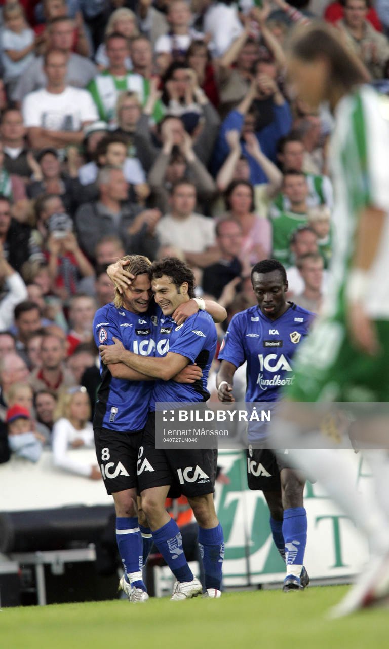 Sharbel Touma och Markus Rosenberg, Halmstad Jubel