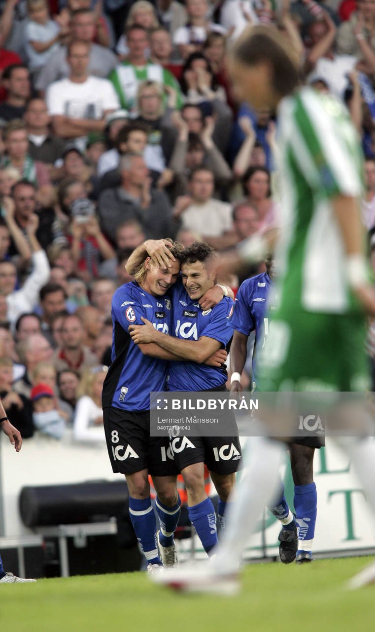 Sharbel Touma och Markus Rosenberg, Halmstad Jubel