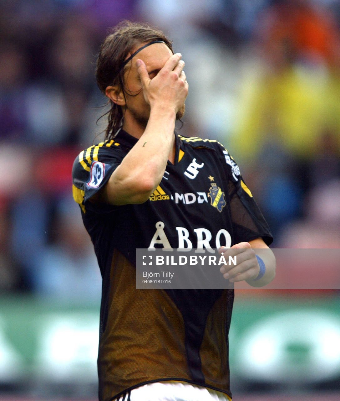 Mats Rubarth, AIK utvisad i andra halvlek