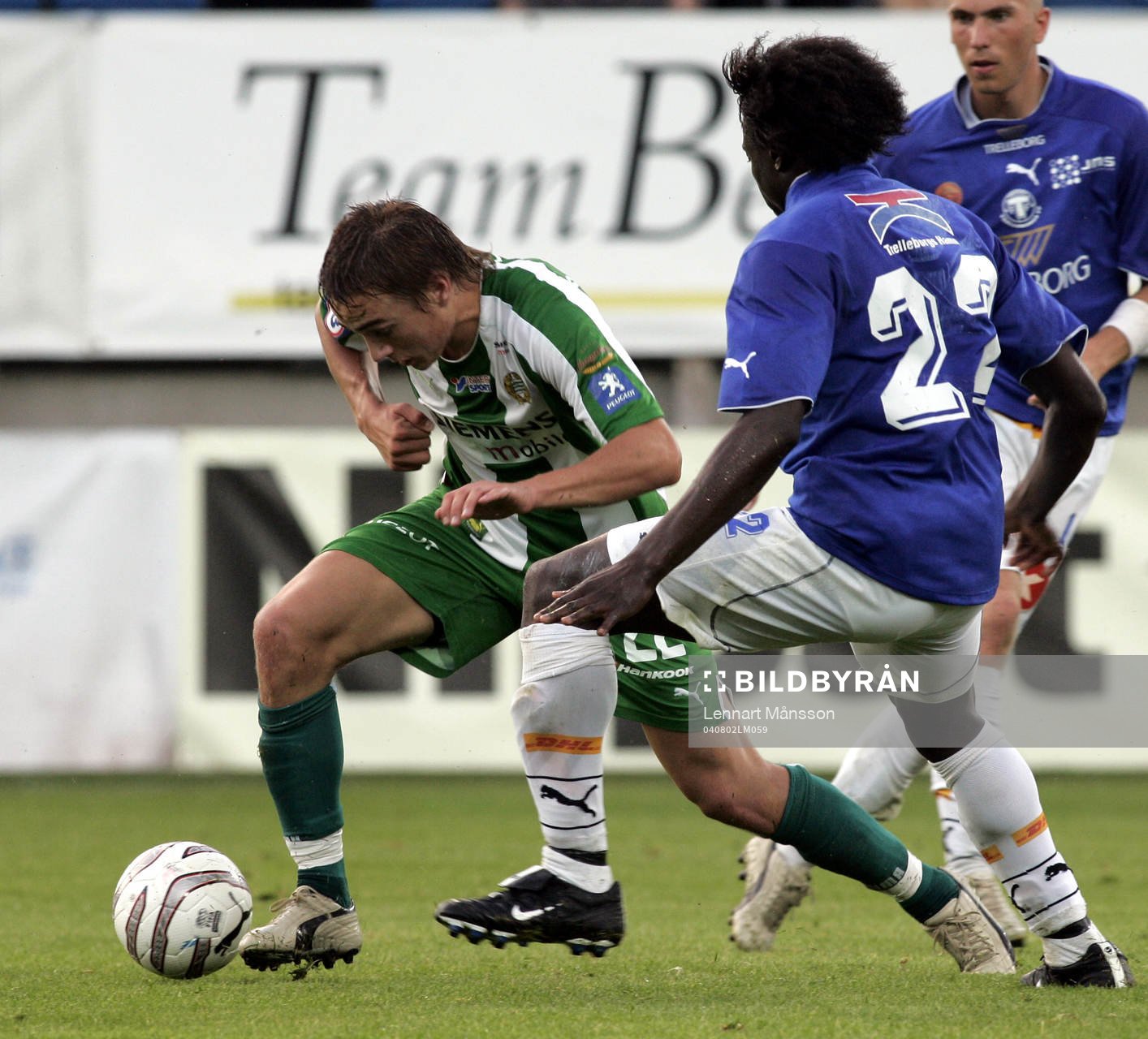 Petter Andersson, Hammarby och Christopher Justice,