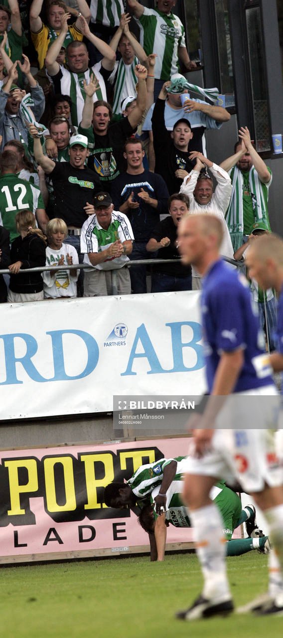 Petter Andersson och Aluspah Brewah, Hammarby (Jubel)