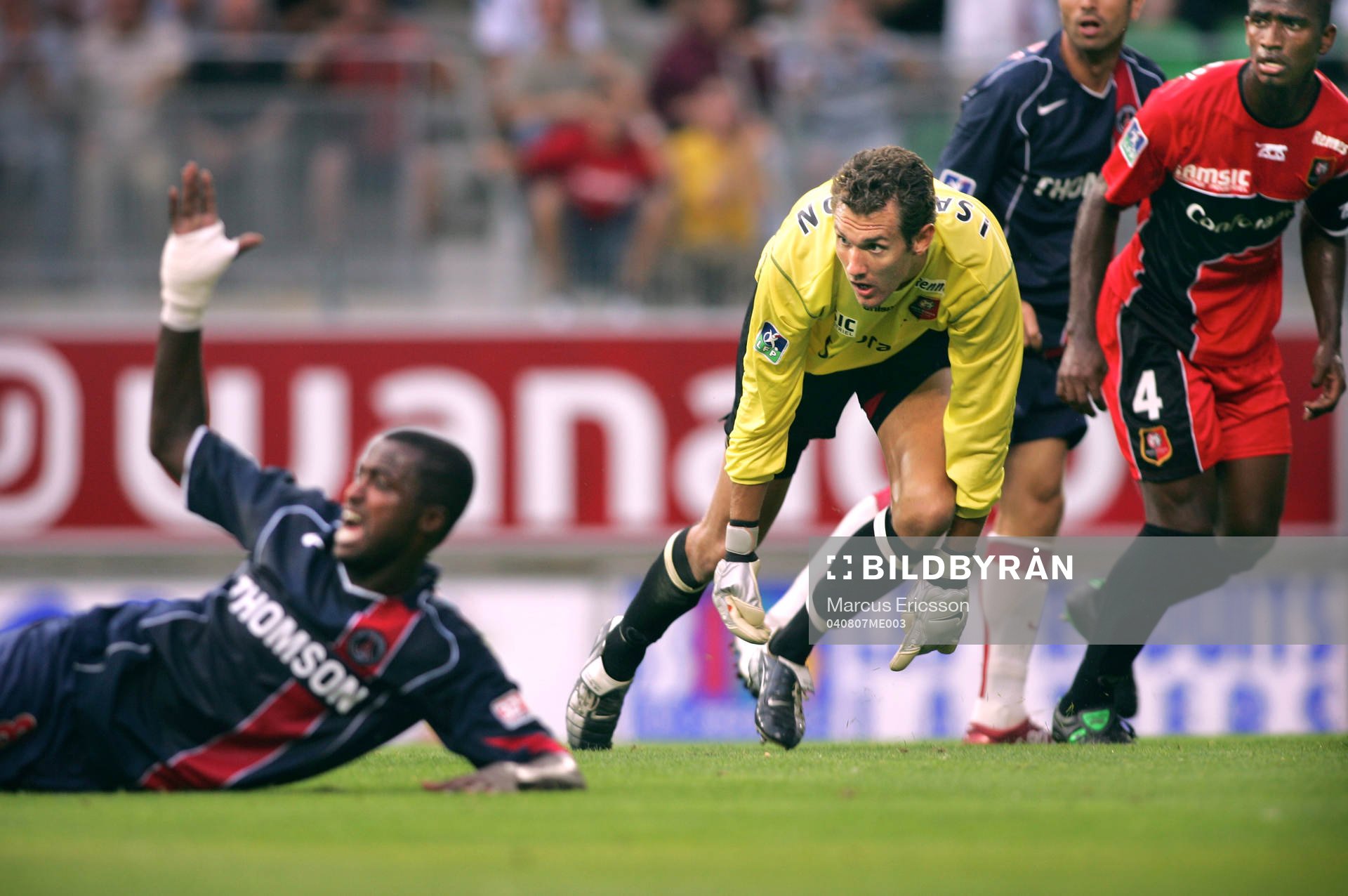 Fotboll, Franska Ligan 1 Orange, Stade Rennes-Paris St.
