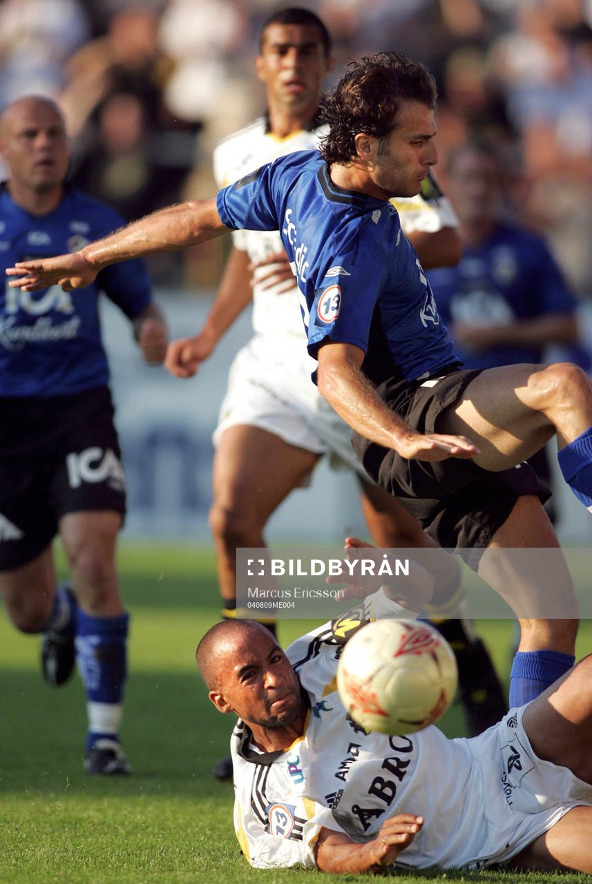 Jimmy Tamandi, AIK glidtacklar Sharbel Touma, Halmstad