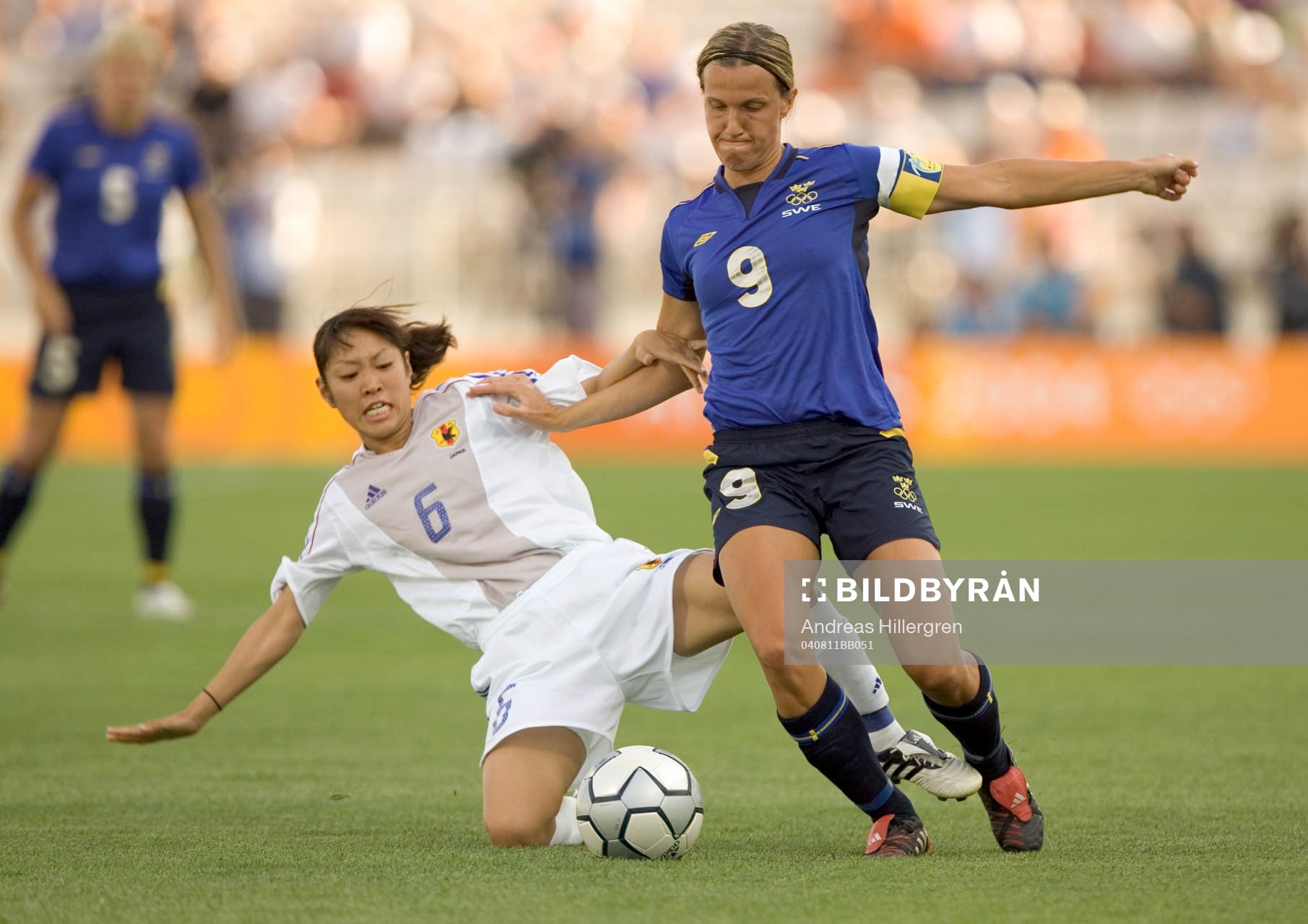 Sverige - Japan: Malin Andersson i närkamp
