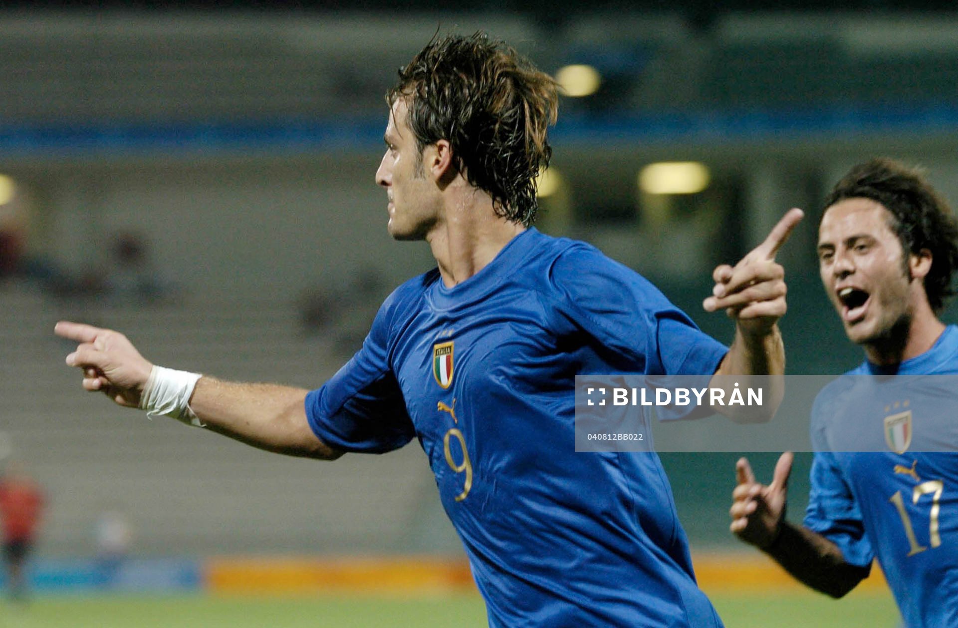 Alberto Gilardino, Italien, jubel, glädje