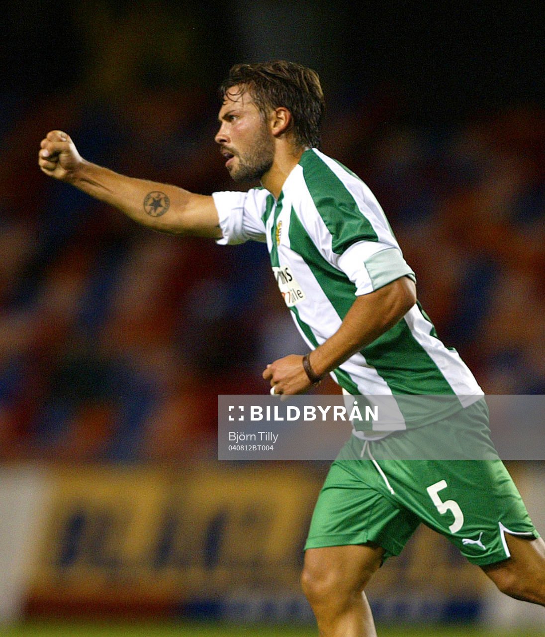 Fotboll, Kval till UEFA Cupen, Hammarby - Akranes: Alexander Östlund, Hammarby gjorde 2-0.