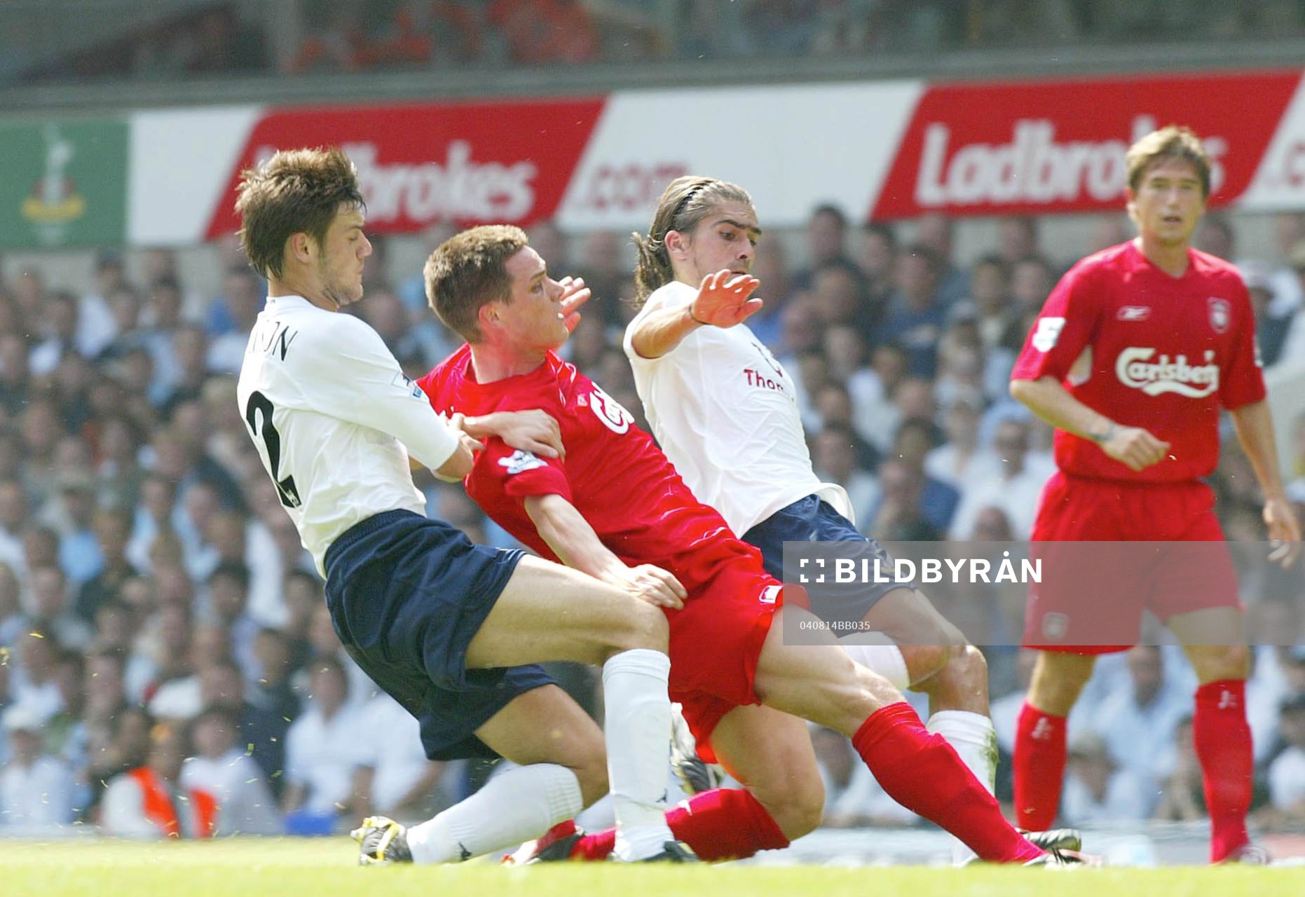 Johnnie Jackson, Miguel Pedro Mendes, Tottenham och Steve Finnan, Liverpool 