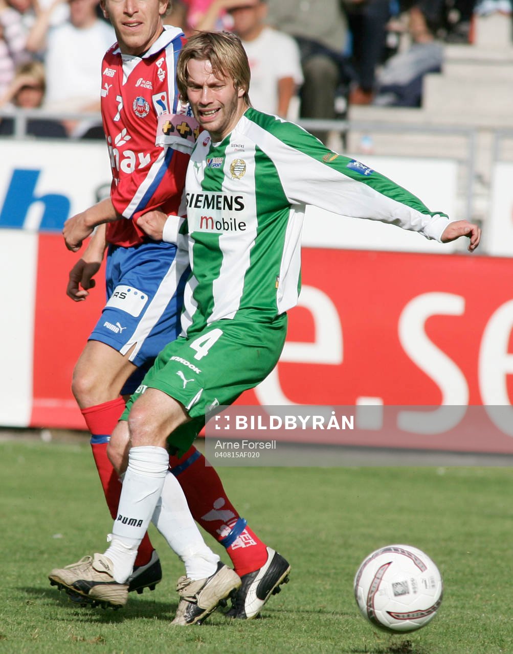 Fotboll. Allsvenskan. Helsingborg - Hammarby. Karl-Oskar