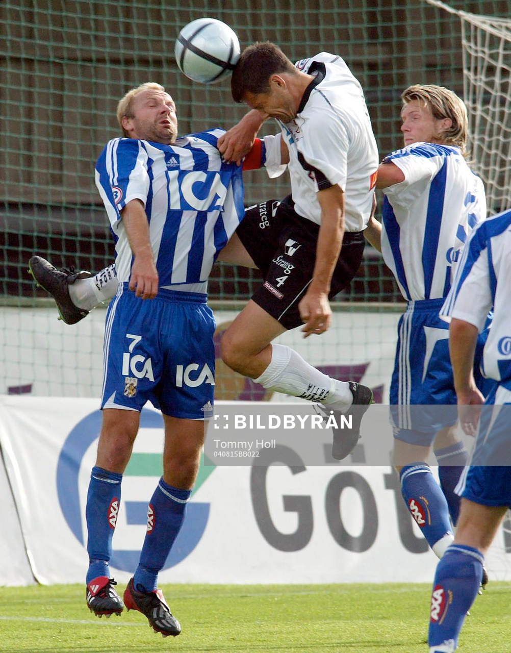 HÅKAN MILD, THOMAS ANDERSSON och FREDRIK RISP i närkamp