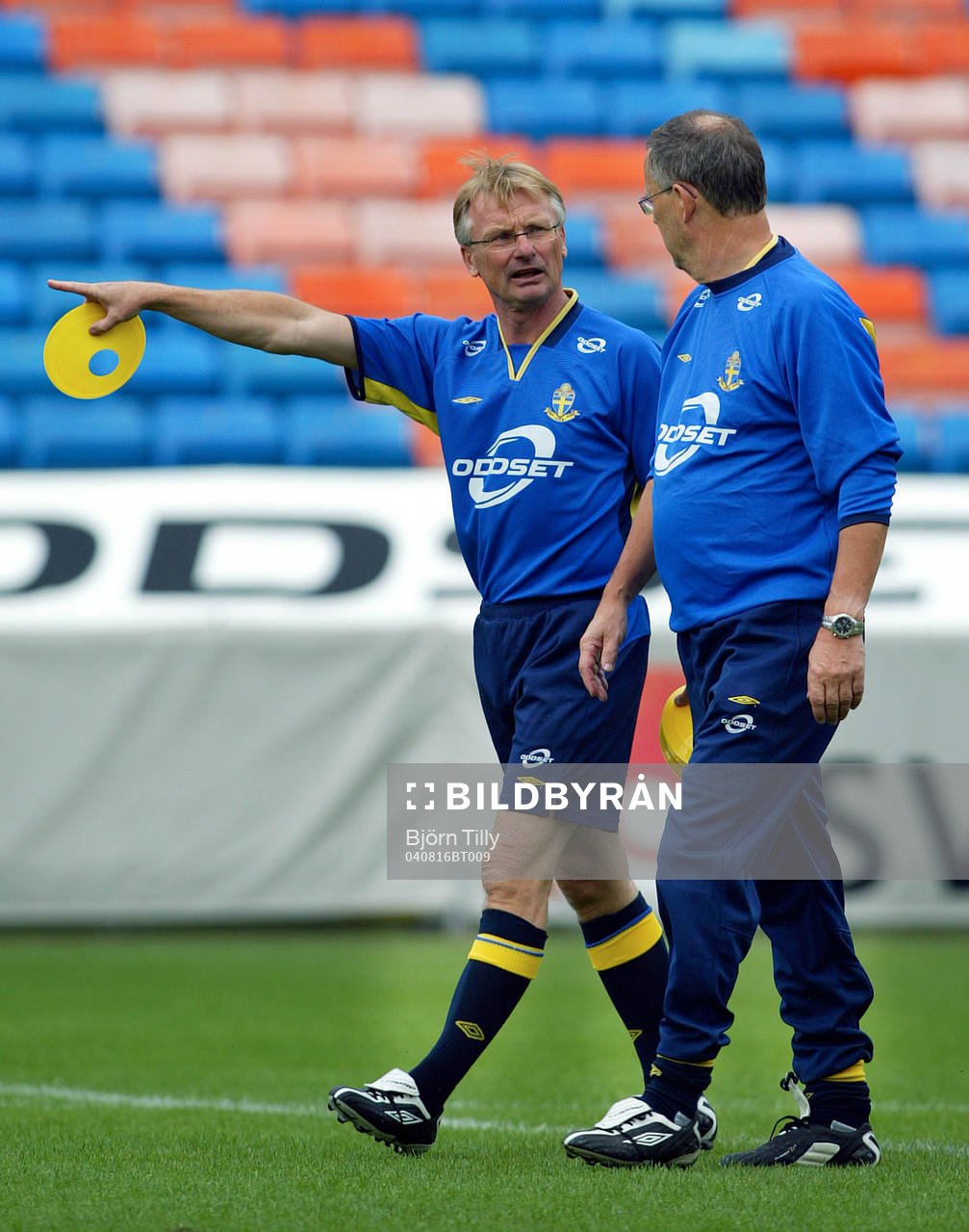 Roland Andersson, tränare, Sverige gör sitt första pass