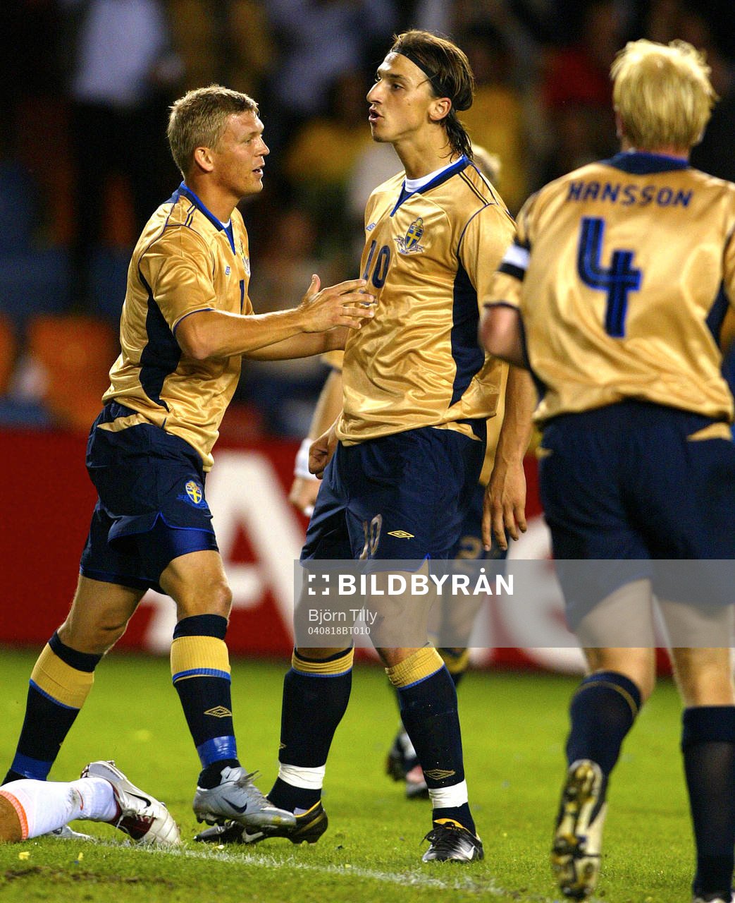 Marcus Allbäck och Zlatan Ibrahimovic, Sverige