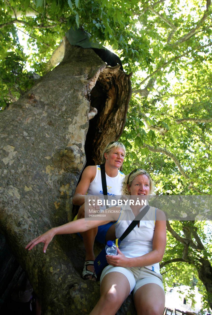 Damlandslaget åkte på utflykt i bergen. Kristin Bengtsson
