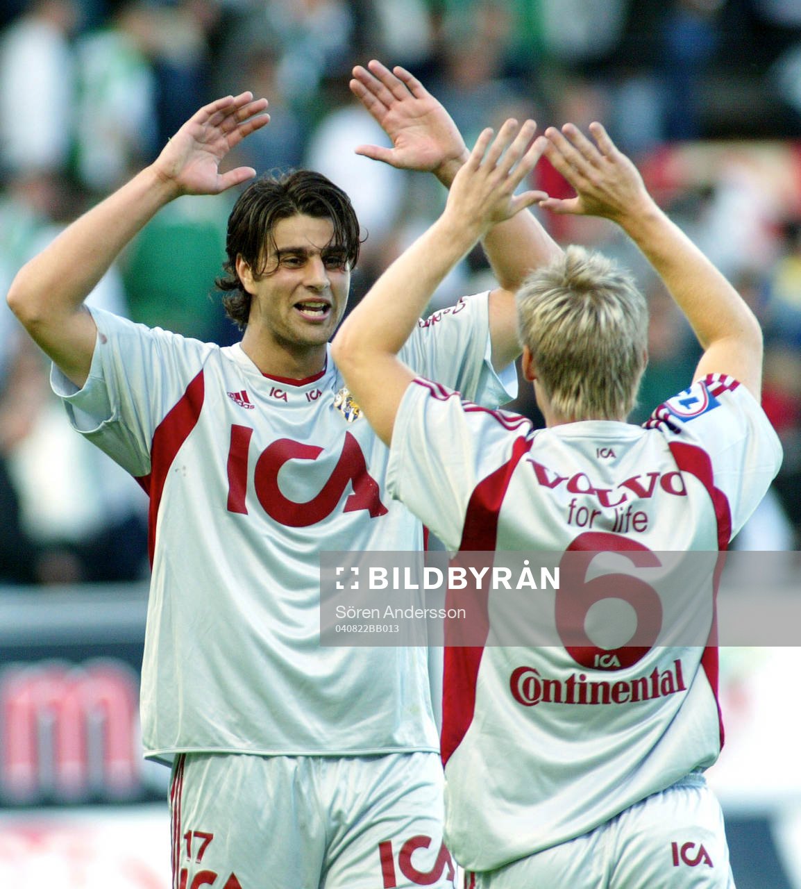 George Mourad och Tomas Rosenkvist, Göteborg, jubel