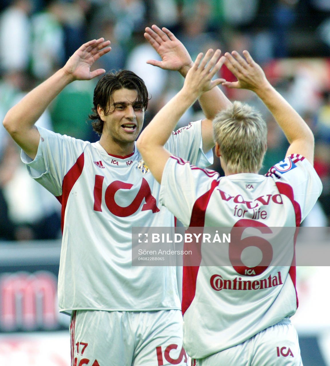 George Mourad och Tomas Rosenkvist, Göteborg, jubel