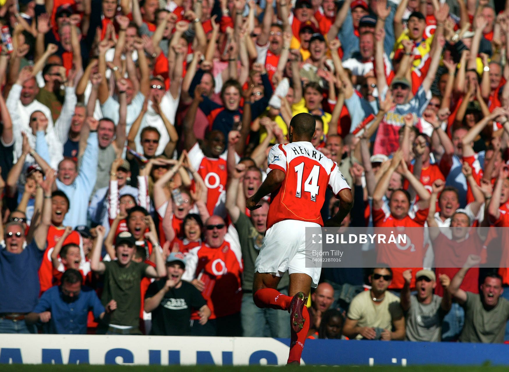 Thierry Henry, Arsenal. Jubel