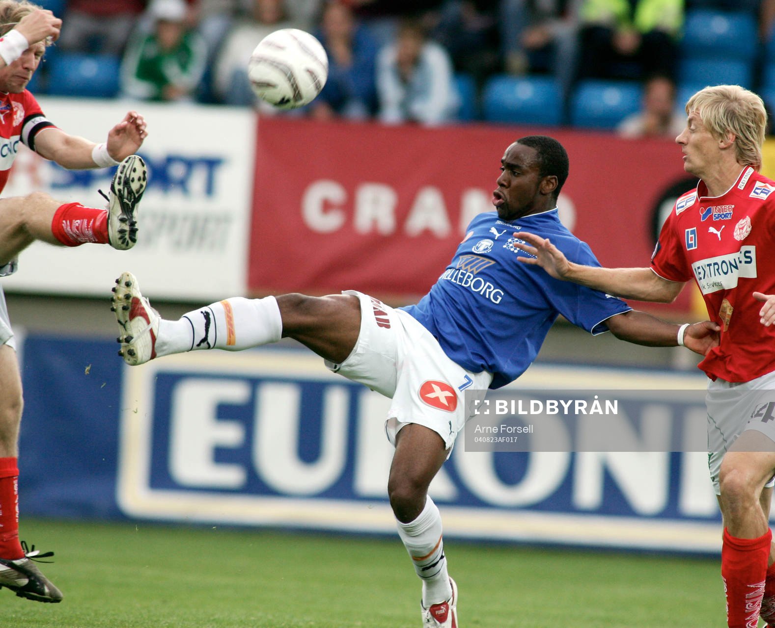Fotboll. Allsvenskan. Trelleborg - Kalmar. Stephen Ademolu