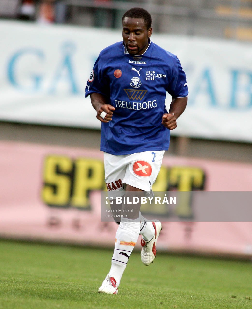 Fotboll. Allsvenskan. Trelleborg - Kalmar. Stephen Ademolu