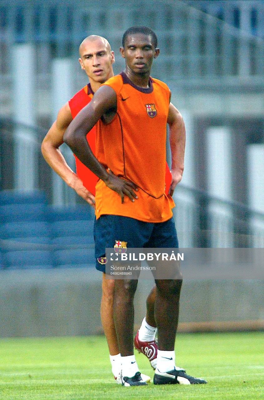 Henrik Larsson och Samuel Eto´o, Barcelona