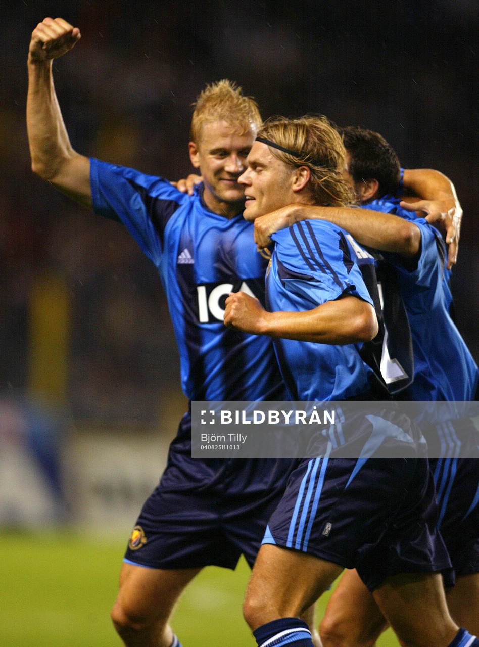 Toni Kuivasto och Johan Arneng, Djurgården, jubel