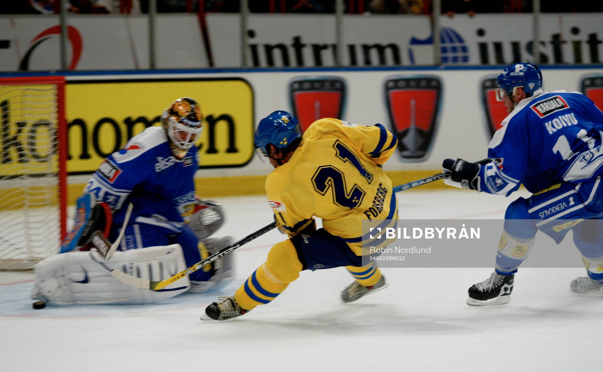 Peter Forsberg, Sverige och Miikka Kiprusoff, Målvakt
