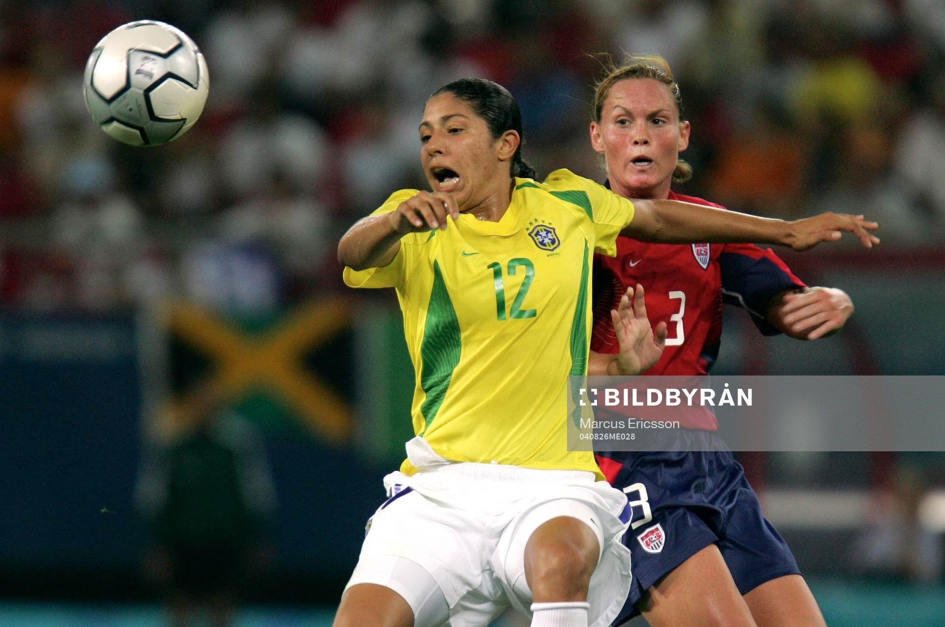 Cristiane, Brasilien och Christie Rampone, USA