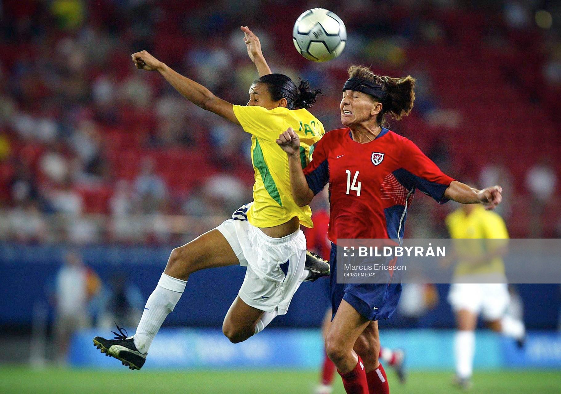 Marta, Brasilien ochJoy Fawcett, USA