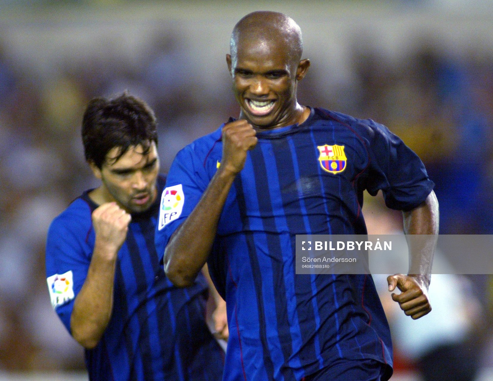  Samuel Eto´o, Barcelona, jubel..