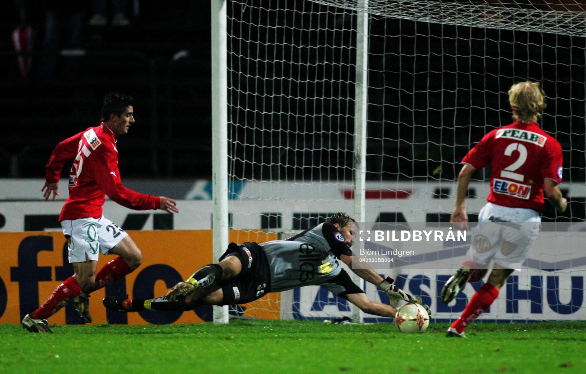 Johan Wiland, Elfsborg och Cesar Santin och Niklas Kaldner,