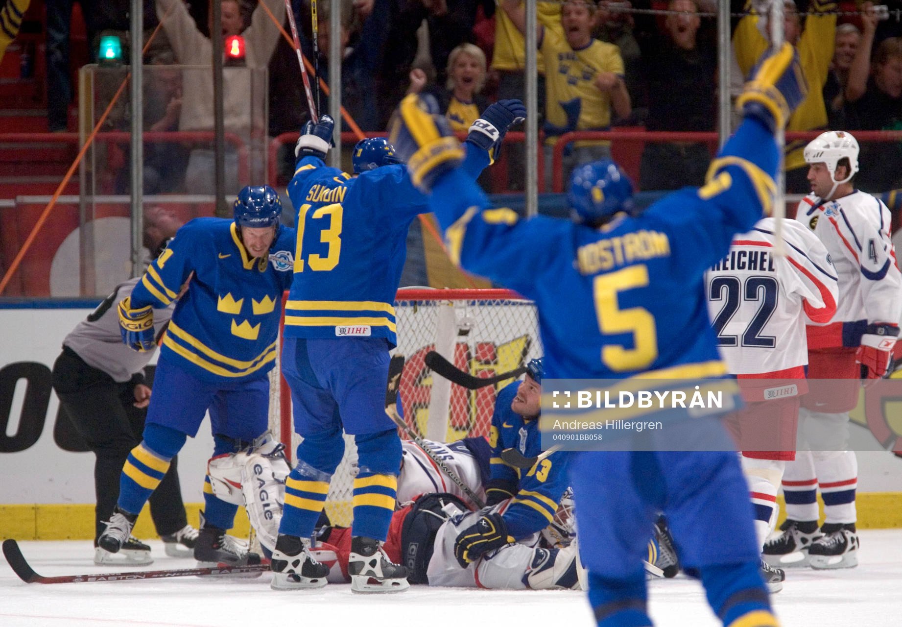 Daniel Alfredsson, Mats Sundin, Fredrik Modin och Nicklas