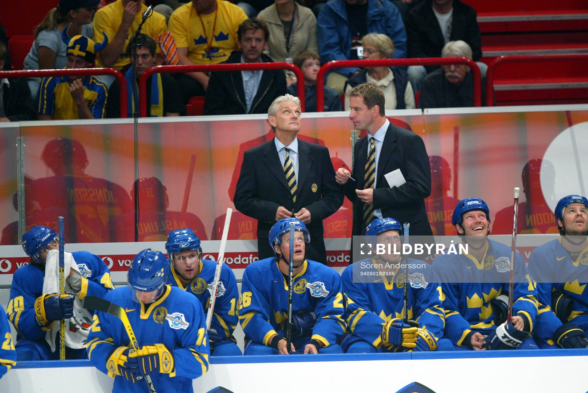 Hardy Nilsson och Ulf Dahlén, förbundskapten, Sverige