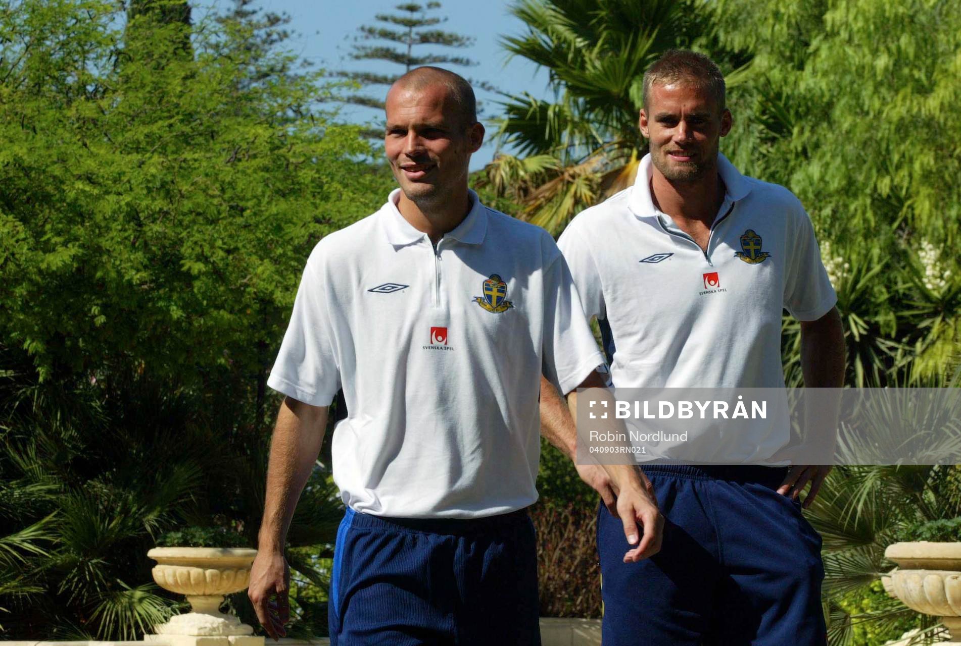 Olof Mellberg och Fredrik Ljungberg